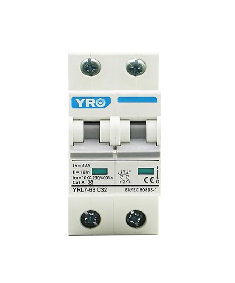 Interruptor Automático YRO YRL7 2P 80A 6kA 110/220V AC